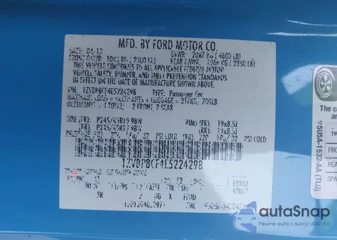 2014 Ford Mustang Gt Premium из США, поврежденный, VIN 1ZVBP8CF4E5224298